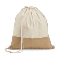SABLON, 100% cotton drawstring bag (160 g/m²), Natural, 92919-160