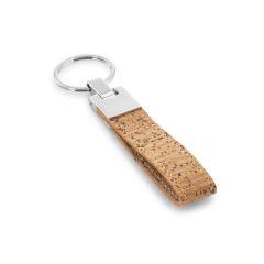 CORKS, Cork and metal keyring, Natural, 93145-160