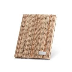 NERUDA, A5 notepad with hardcover made from natural straw fibres, Natural, 93275-160