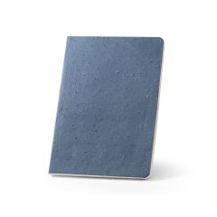 COFFEEPAD POLČVRST, A5 zvezek s poltrdim ovitkom iz kavnih olupkov (65%), modra, 93289-104