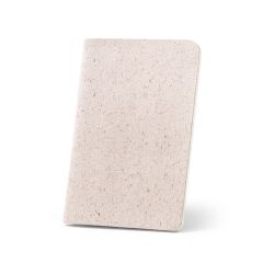 ORGANIC SOFT, blocco note A6 con copertina flessibile in materiale organico elephant (80%), Luce naturale, 93291-150