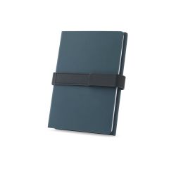 SANDERSON, A5 notes u PU (50% recikliran) s dva bloka: linirane stranice i prazne stranice, plava, 93654-104