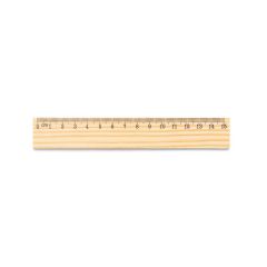 WESLEY 15, Pine wood ruler with 15 cm scale, Light natural, 93659-150
