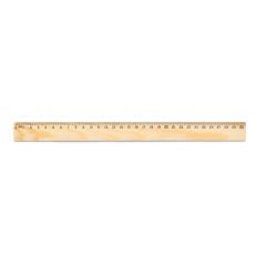 WESLEY 30, Pine wood ruler with 30 cm scale, Light natural, 93661-150