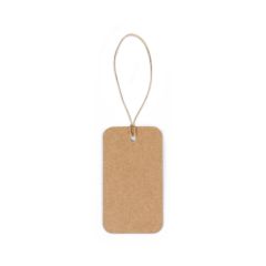 NAZIVNIK PRAVOKUTNI, naljepnica od 100% recikliranog papira (700 g/m²) u pravokutnom obliku, prirodni, 93671-160
