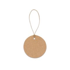 LABEL ROUND, Label made from 100% recycled paper (700 g/m²) in a circular shape, Natural, 93672-160