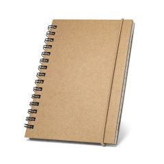 MARLOWE, Spiral pocket sized notepad with lined pages, Black, 93707-103