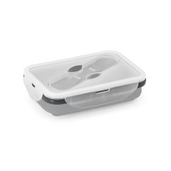 SAFFRON, Lunch Box, contenitore ermetico retrattile in silicone e PP 640 mL, 93847