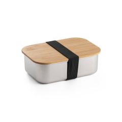 SHINO, Lunch Box, lunch box in acciaio inossidabile con coperchio in bambù, naturale, 94025-160