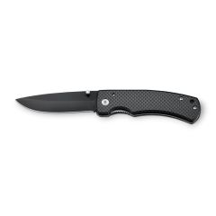 ALICK, coltello tascabile in alluminio rivestito in fibra di carbonio, nero, 94035-103