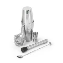 BRAMBLE, set cocktail in acciaio inox da 6 pezzi, argento, 94043-107