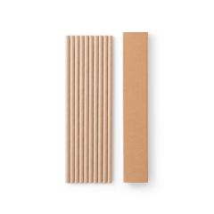 LAMONE, set di 10 cannucce in carta kraft, naturale, 94098-160
