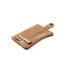 CASSIA, Acacia wood cheese board with handle, Dark natural, 94293-170