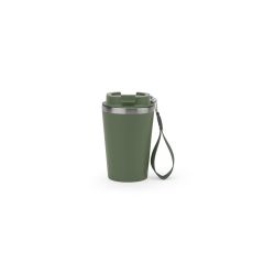SPITZ, borraccia da viaggio in acciaio inossidabile (90% riciclato) con parete esterna in PP e finitura opaca 440 mL, 94377