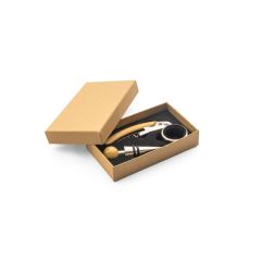 SAVORY, set vino in bambù e acciaio inossidabile, naturale, 94388-160