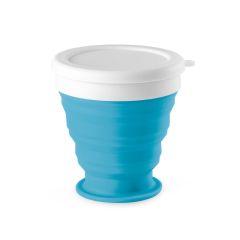 ASTRADA, tazza da viaggio pieghevole in silicone e PP 250 mL, 94762