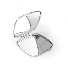SHIMMER, specchietto compatto in metallo, argento, 94860-107