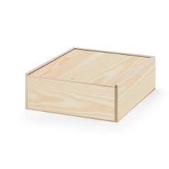 BOXIE WOOD L, Holzkiste L, Dunkles Natur, 94942-170