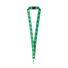 DOVER, SET narukvica za ključe SUBLIMATION Duga II (20 mm) od recikliranog poliestera (100% rPET) s kukom s okidačem 20 mm i sigurnosnim zaključavanjem, bijela, 94973-106