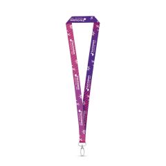 MANILA, SET Lanyard SUBLIMATION Long II (20 mm) s ovalnim karabinom 20 mm, bijela, 94977-106