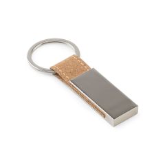 GOSLING, Set consisting of a card holder and a key holder, both in metal and cork, Natural, 95099-160