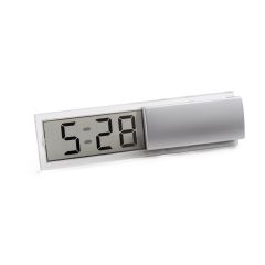 HENRY, PS digital table clock, Satin silver, 97060-127
