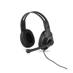 KILBY, Adjustable headphones with microphone in ABS and PP, Grey, 97088-113