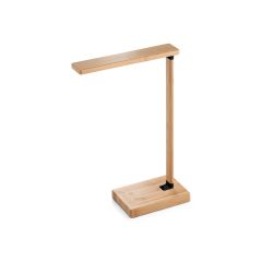 MOREY, sklopiva stolna lampa s 15W super-brzim bežičnim punjačem u bambusu, prirodni, 97122-160