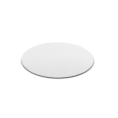 BLAIR ROUND, Round shaped mouse pad with rubber base, White, 97149-106