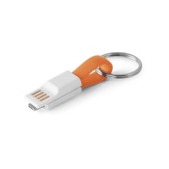 RIEMANN, USB cable with 2 in 1 connector in ABS and PVC, 97152