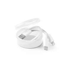 EMMY, 3 in 1 USB cable in ABS and PVC, White, 97153-106