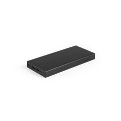 DOROTHY 10, 10.000 mAh Power bank in recycled aluminium (100% rAL), Black, 97165-103