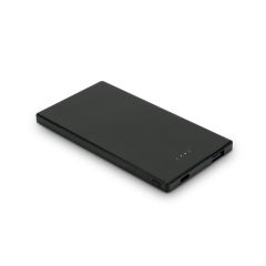 DENNING, 5.000 mAh slim stainless steel power bank, Black, 97184-103