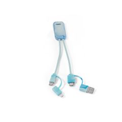 BERNERS, Superfast 6-in-1 USB cable in recycled PET (100% rPET), Assorted, 97191-100