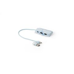 BERNERS HUB, Recycled PET (100% rPET) hub with main inputs and outputs, Assorted, 97192-100