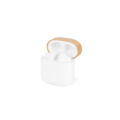 COBAIN, Wireless headphones with 5h of autonomy in recycled ABS (100% rABS) and bamboo, White, 97193-106