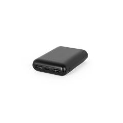 LEAKEY 8, Power bank 8.000 mAh in recycled ABS (100% rABS), Black, 97197-103