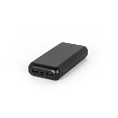 LEAKEY 20, Power bank 20000 mAh in recycled ABS (100% rABS), Black, 97199-103