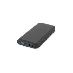 BECKER 10, power bank 10.000 mAh in ABS riciclato (100% rABS) con caricatore wireless superveloce da 15W, nero, 97214-103