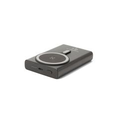 WRIGHT 10, Magnetic power bank with super-fast charging in recycled aluminum and recycled ABS 10000 mAh, Black, 97216-103