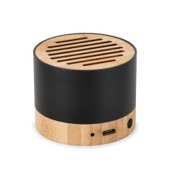 FERDINAND, Portable speaker made of recycled aluminum (100% rAL) with 3 hours of battery life, Black, 97217-103