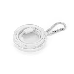 JEMISON, USB-C to USB-C cable with braided cord (60W), made from ABS, stainless steel, aluminium and polyester, 97222