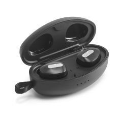 DESCRY, Wireless charger in zinc and Wireless earphones in metal and ABS acrylic, Silver, 97922-107