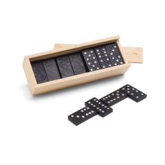 MIGUEL, gioco del domino in scatola di legno con coperchio, Luce naturale, 98004-150