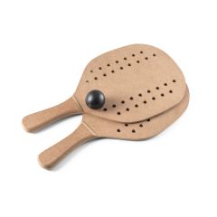 TAPIA, MDF beach rackets, Dark natural, 98144-170