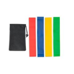 BURPEE, Set elastischer Widerstandsbänder mit Vlies-Etui, Schwarz, 99970-103