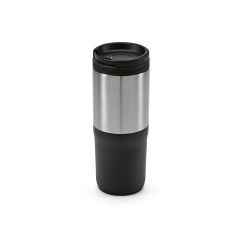 Oranžen potovalni kozarec rSS 600ml. Trojna stena in nepremočljiv, črna, ACP004-103