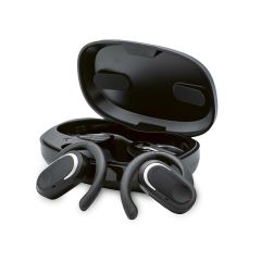 Auricolari Aerotunes rABS 750mAh. 30 ore di riproduzione e design Open Ear, nero, AER002-103