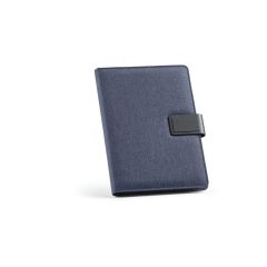 Tolstoy cartella A5 rPET. Blocco note 64 fogli FSC® e chiusura rPU, AFD002