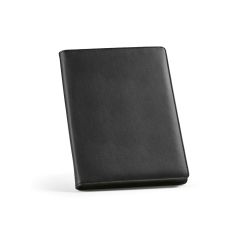 Orwell A4 Ordner rPU. 64 FSC® Blatt Notizblock und Reißverschlussverschluss, Schwarz, AFD005-103